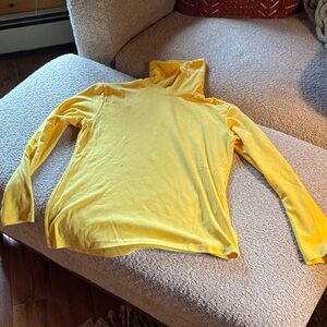 Yellow Turtleneck Long Sleeve Top